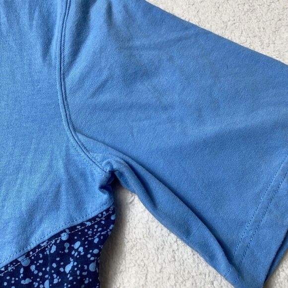 Jordan Boys Shirt Size 12-13 Jumpman Grey Blue Color Block Y2K Nike - Picture 3 of 8